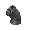 Ironwerks Designs 1/2" Iron 45-Degree Elbow Fitting, 10PK IW-45EL-1/2-10